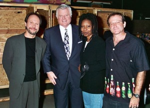 Billy Crystal, Ted Kennedy, Whoopi Goldberg, Robin Williams - HBO's 7th Annual Comic Relief, 1995 Photo Credit: Jeff Kravitz/FilmMagic.com
